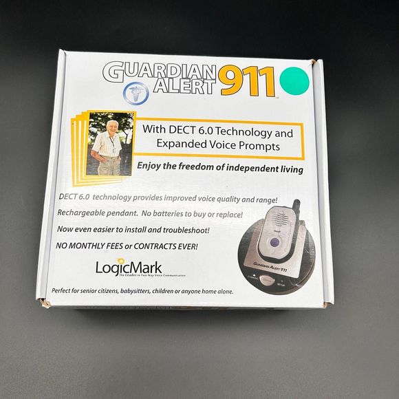 911 Alert LogicMark Voice Prompted Pendant - Picture 1 of 3